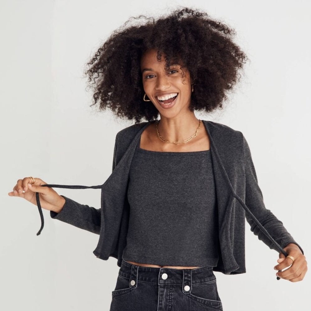 Madewell Tie Front Cardigan
